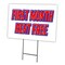 Signmission First Month Rent Free Yard & Stake outdoor plastic coroplast window, C-1824 First Month Rent Free C-1824 First Month Rent Free - alternate 1